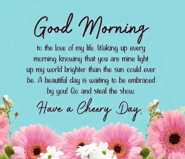 cute paragraphs for her to wake up to