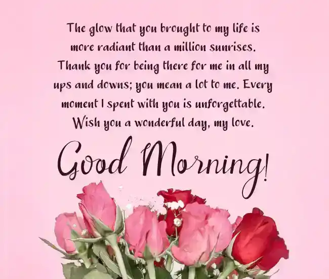 long good morning paragraphs for her