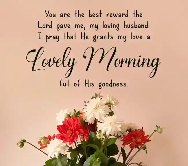 Good Morning Prayer Message for Husband