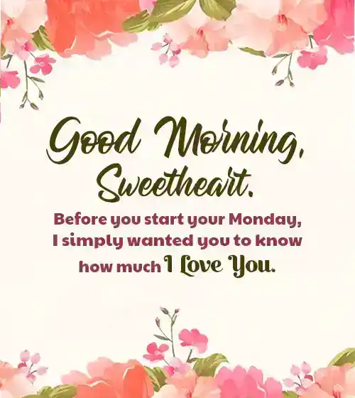 Monday Morning Wishes For Him