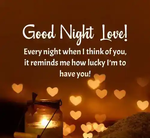 good night messages for my love
