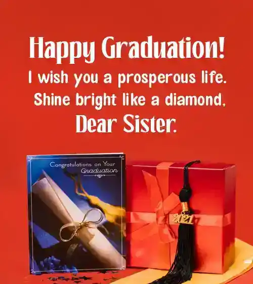 여동생 졸업 축하해, 최선을 다하십시오