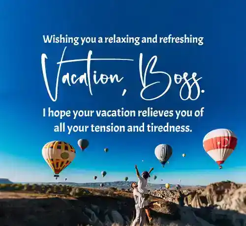 Vacation Wishes To Boss