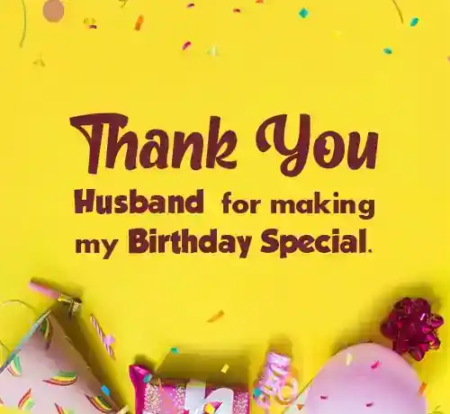 thank you husband for making my birthday special