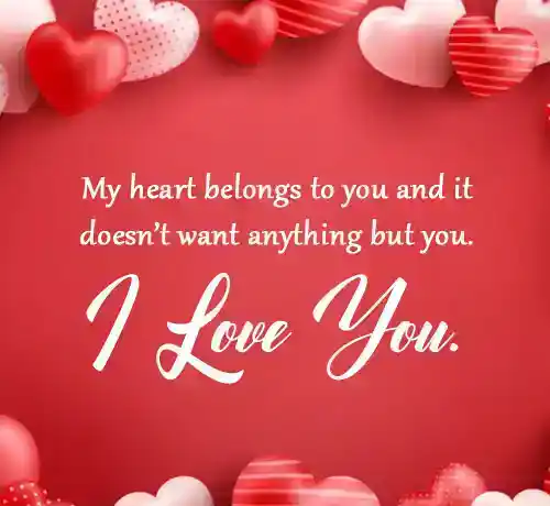 romantic love message