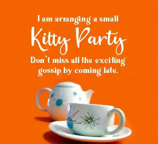Funny Wordings for Kitty Party Invitations