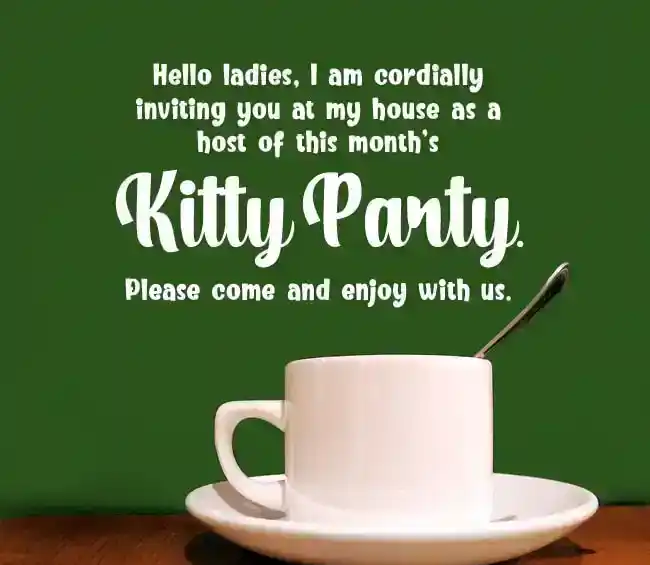 Online Invitation Messages for Kitty Party
