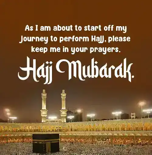 message for when you are going to hajj