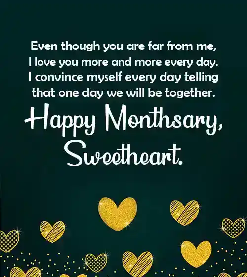 monthsary message for girlfriend long distance relationship