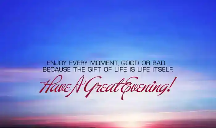 good evening messages and wishes