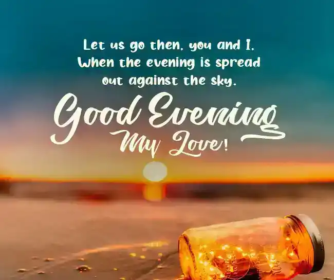 good evening love message