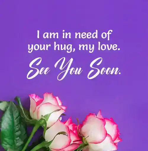 See You Soon My Love Messages