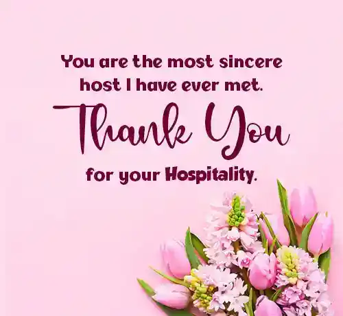 thank you message for party host