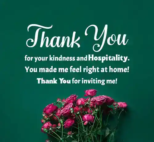 thanks for inviting me