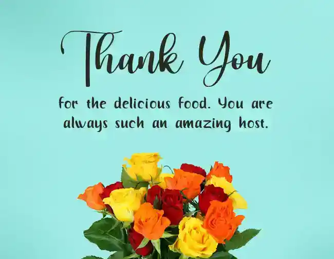 Thank You For Inviting Dinner Party