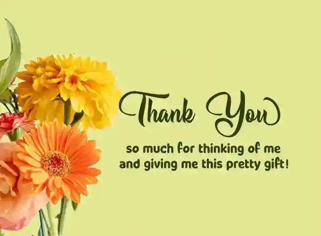 thank you message for gift