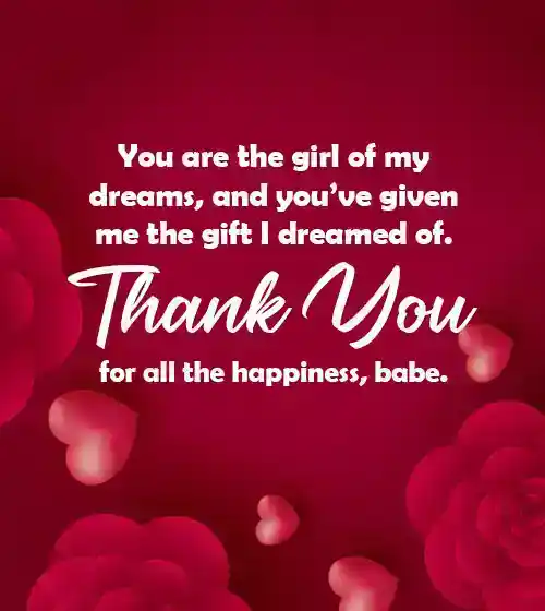 Thank You Message For Gift From Girlfriend