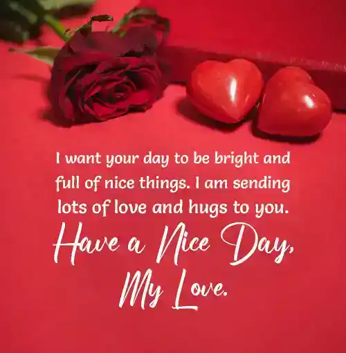 good day message for him