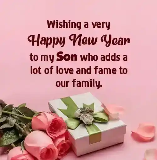 New Year Wishes for Son from Mom