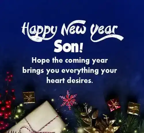 happy new year wishes for son