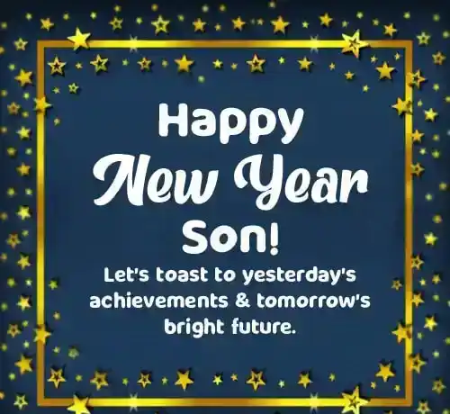 New Year Wishes for Son from Dad