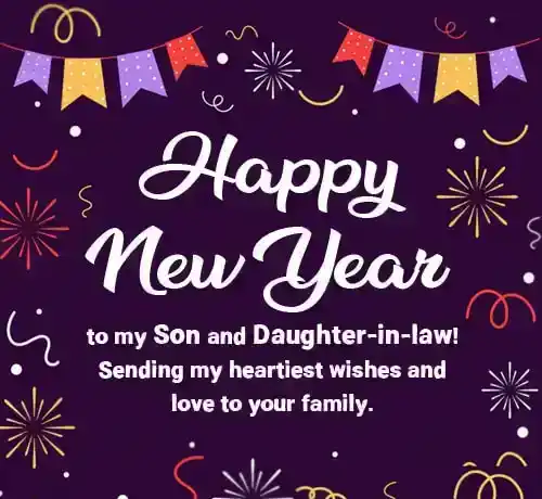 new year wishes for son and daughter in law