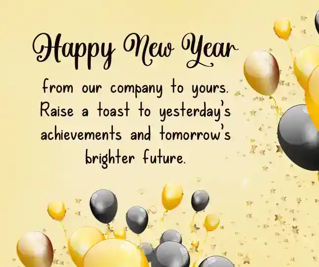 Obchodní novoroční pozdravy klientům a zákazníkům