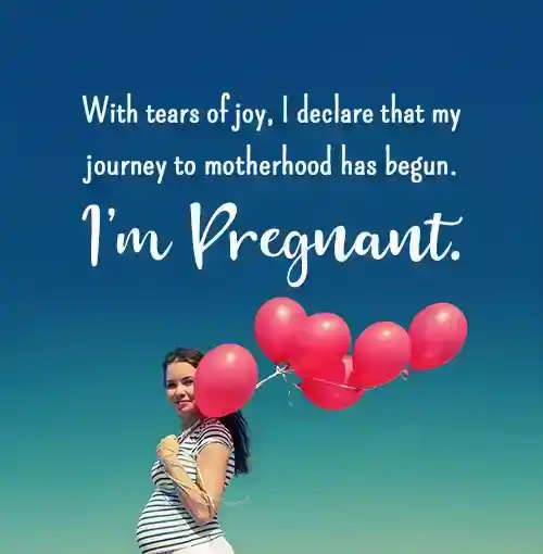 pregnancy announcement wordings