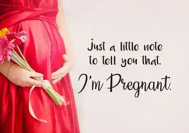 pregnancy announcement message