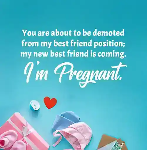 pregnancy announcement text messages to friends