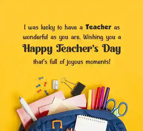 happy teachers day message