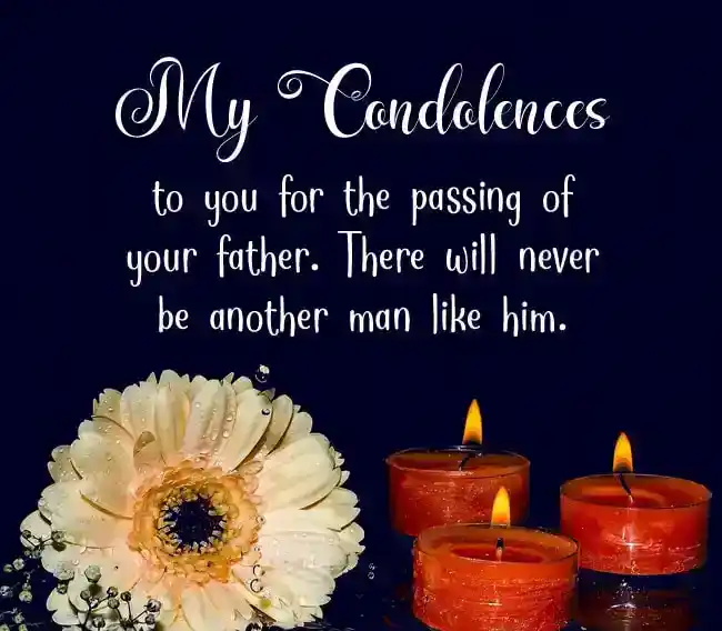 condolences messages for loss of father