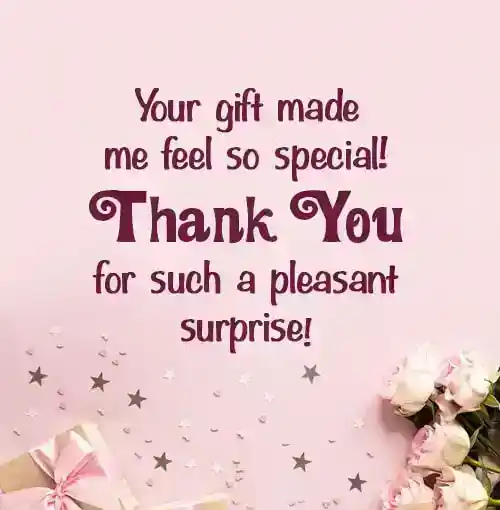 thank you message for gift