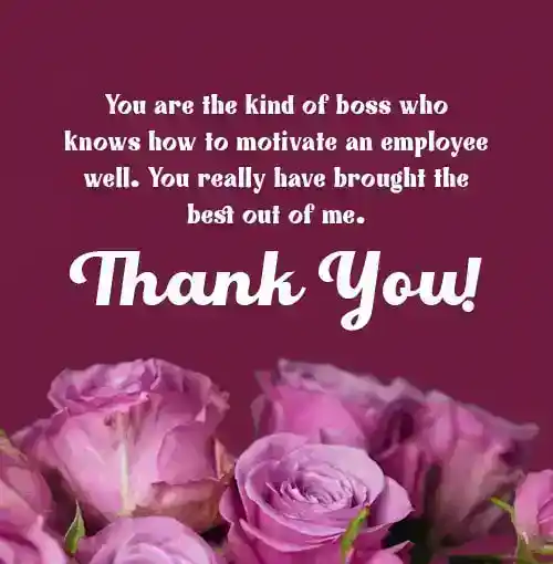 thank you messages for boss