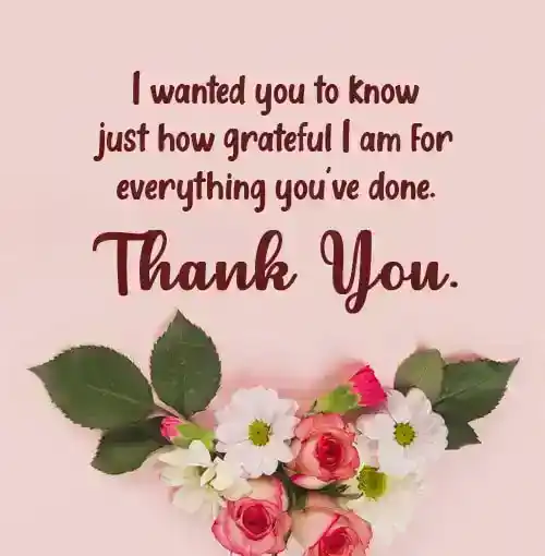 thank you message for card