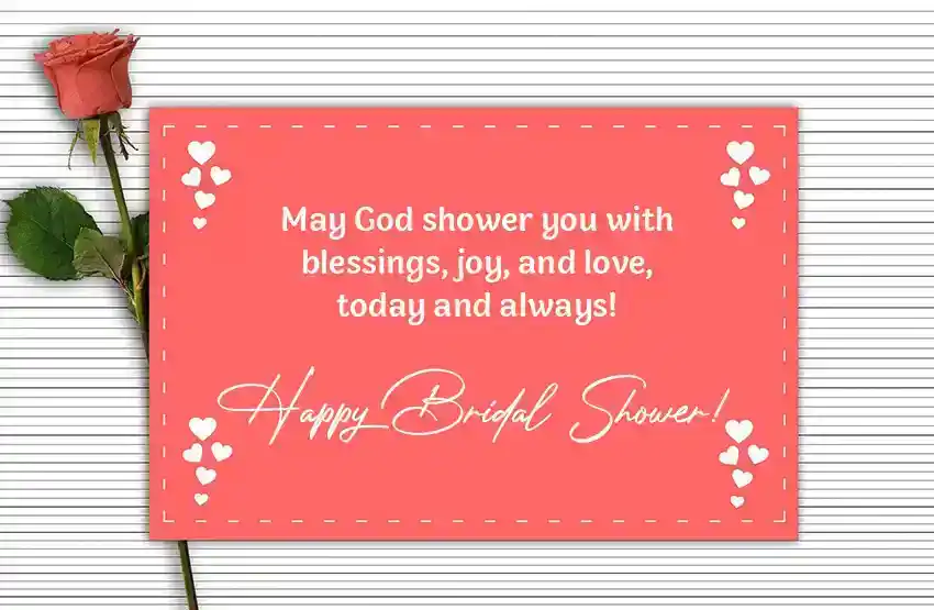 Religious Bridal Shower Wishes for The Bride