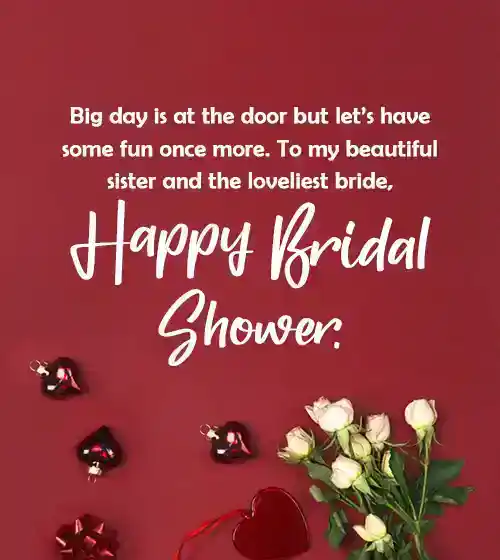 Bridal Shower Wishes for Sister