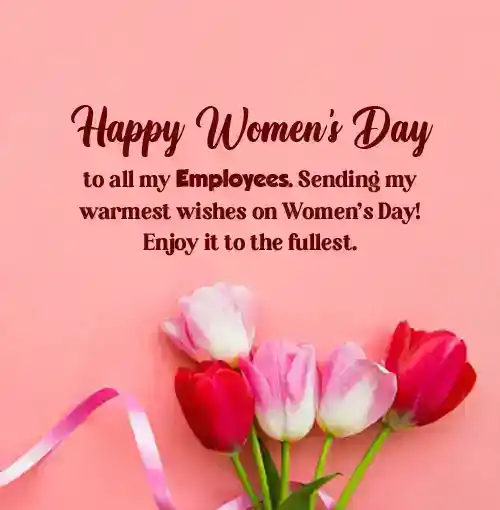 women’s day message to employees